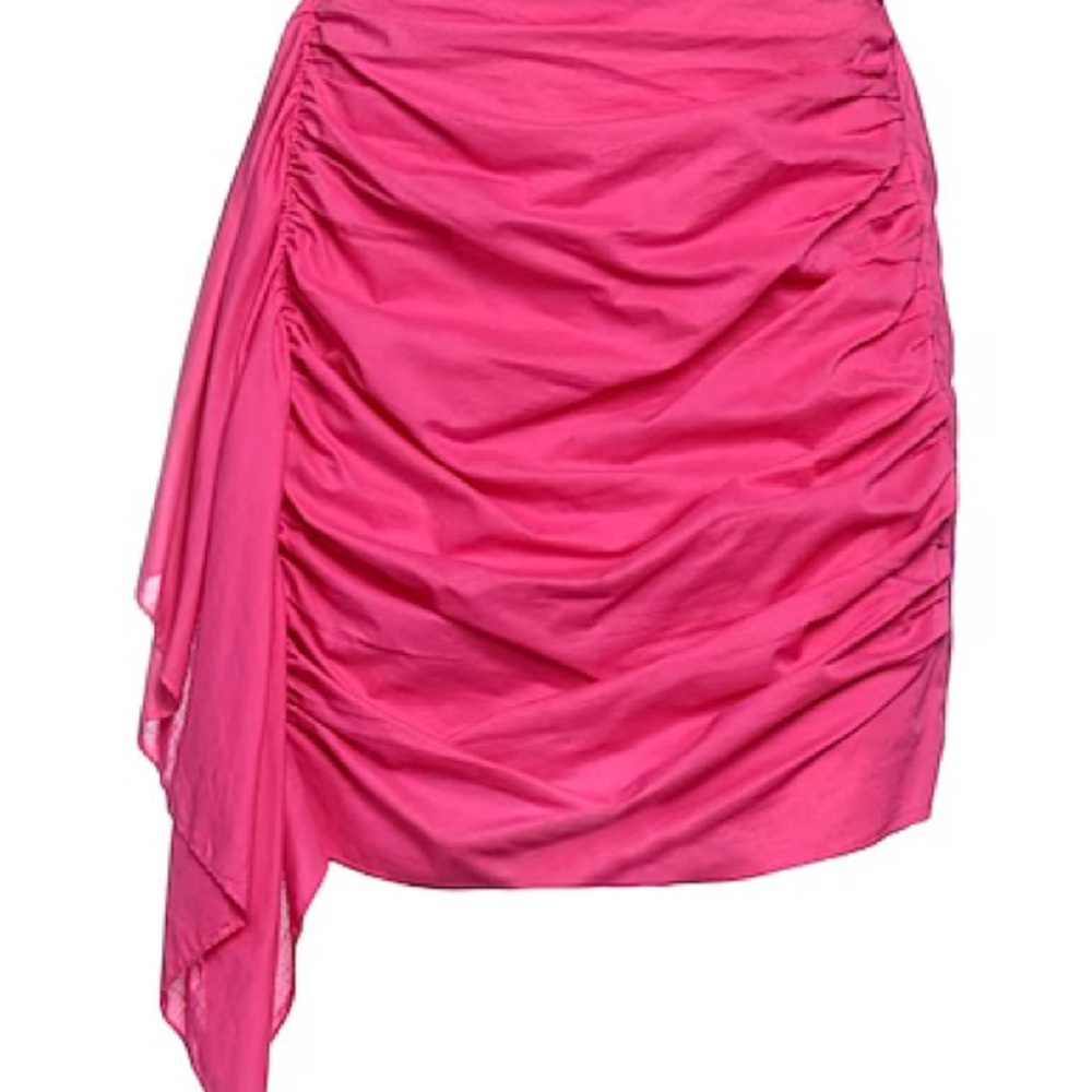 Pink Asymmetrical Rhode Mini Skirt
